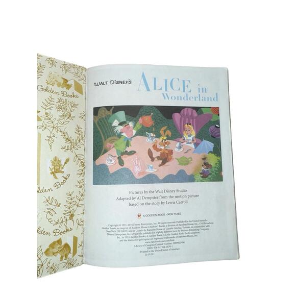Walt Disney's Alice in Wonderland (Little Golden Books) - Hardcover - VERY GOOD - Picture 2 of 3